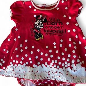 Disney Red and White Polka Dot Baby Outfit